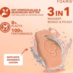 FOAMIE Hagel Nature| Shampoo|Festes Shampoo Curls mit Squalan