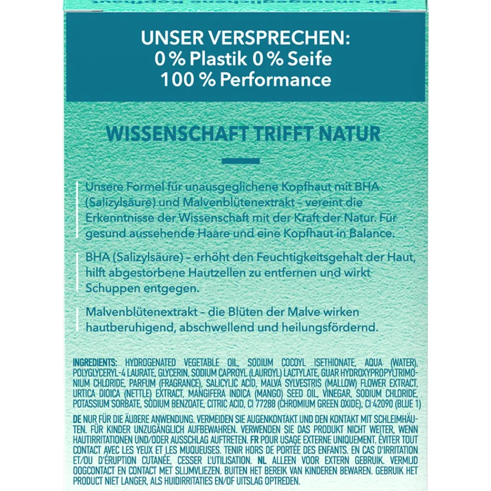 FOAMIE Hagel Nature| Shampoo^Festes Shampoo Scalp mit Salicylsäure