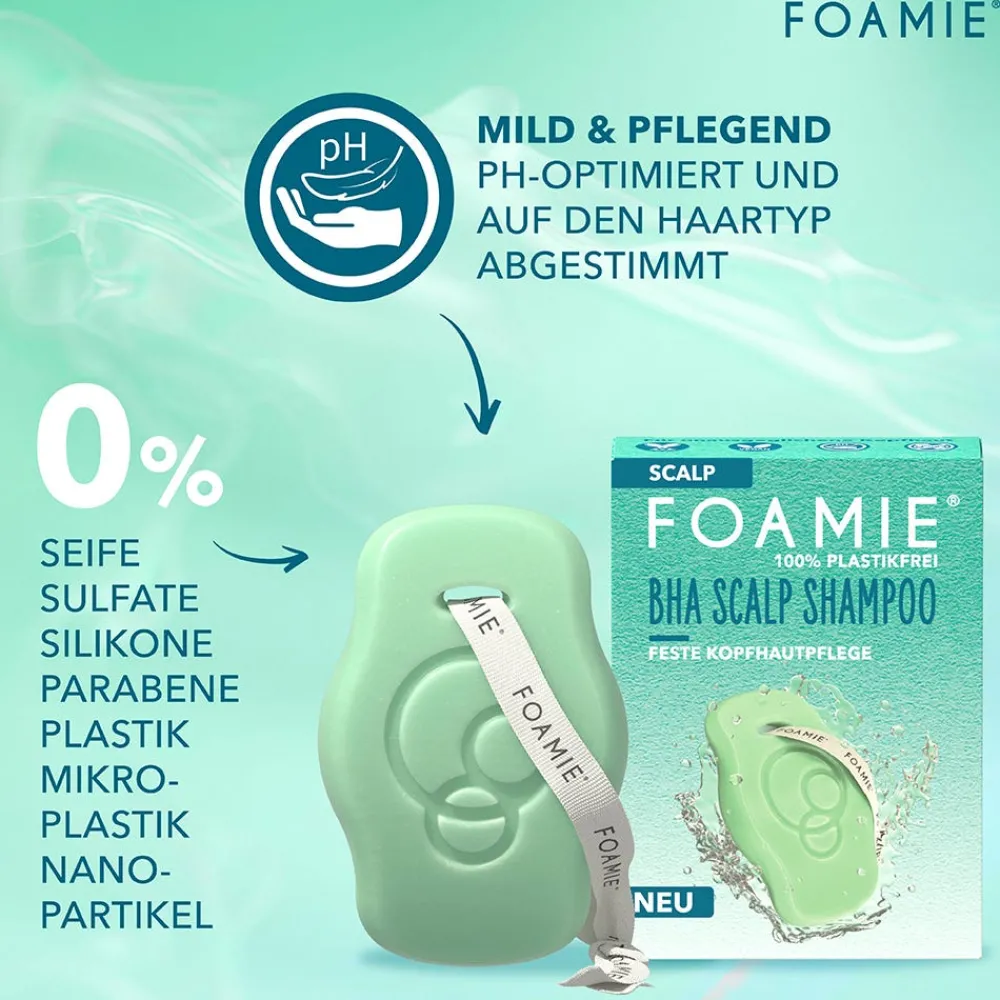 FOAMIE Hagel Nature| Shampoo^Festes Shampoo Scalp mit Salicylsäure