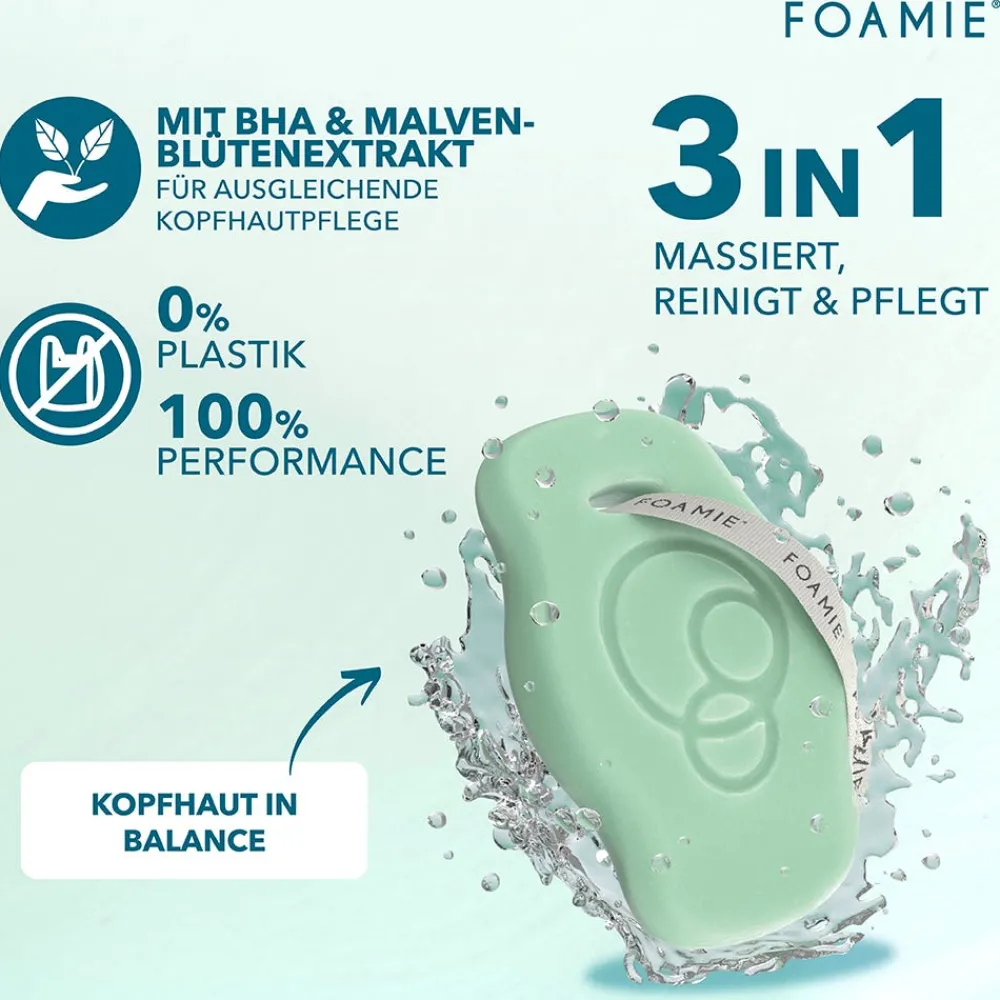 FOAMIE Hagel Nature| Shampoo^Festes Shampoo Scalp mit Salicylsäure