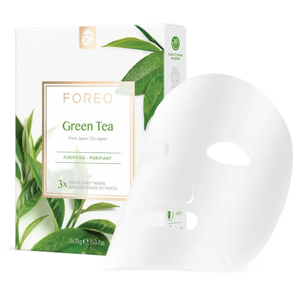Farm To Face Collection Sheet Mask Green Tea 3 Stück-FOREO Sweden