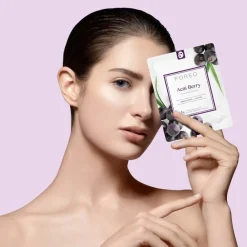FOREO Sweden Hautverjüngung|Gesicht|Farm To Face Collection Sheet Mask Acai Berry 3 Stück
