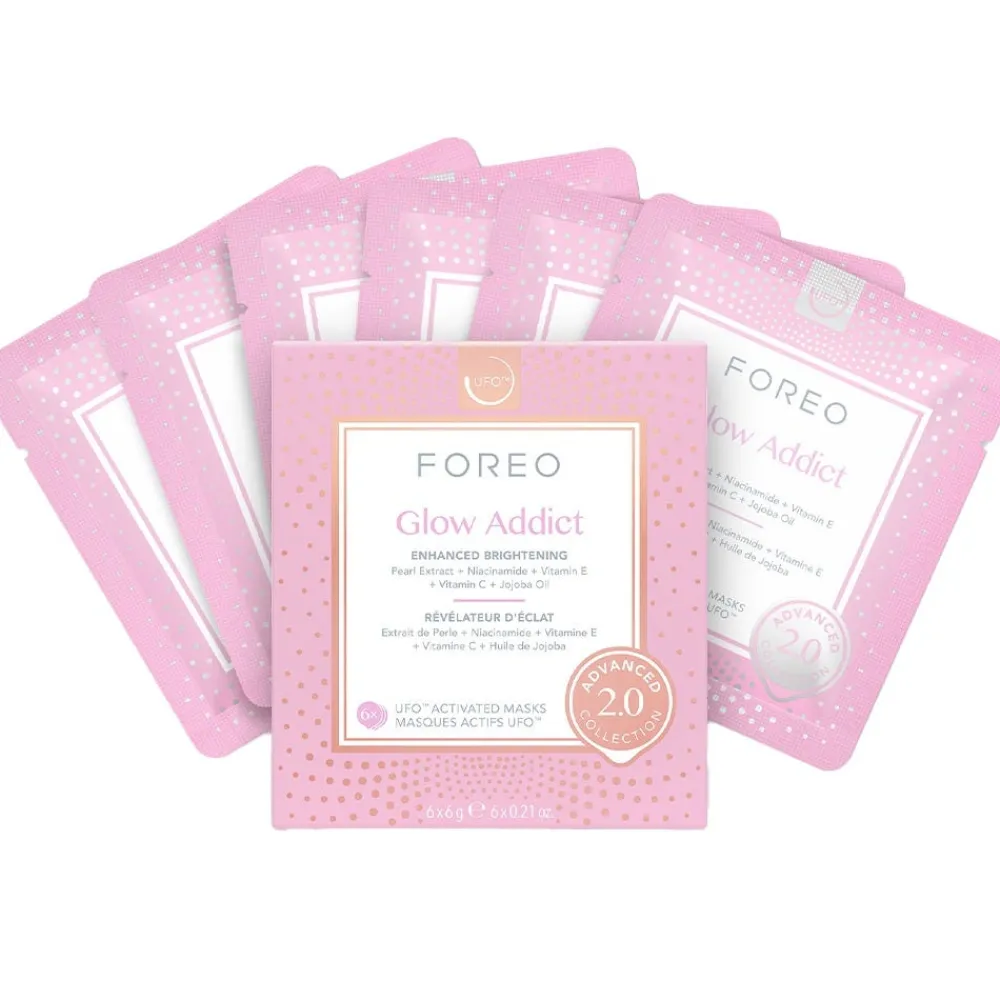 FOREO Sweden Hautverjüngung|Gesicht^UFO Mask Glow Addict 2.0 6 Stück