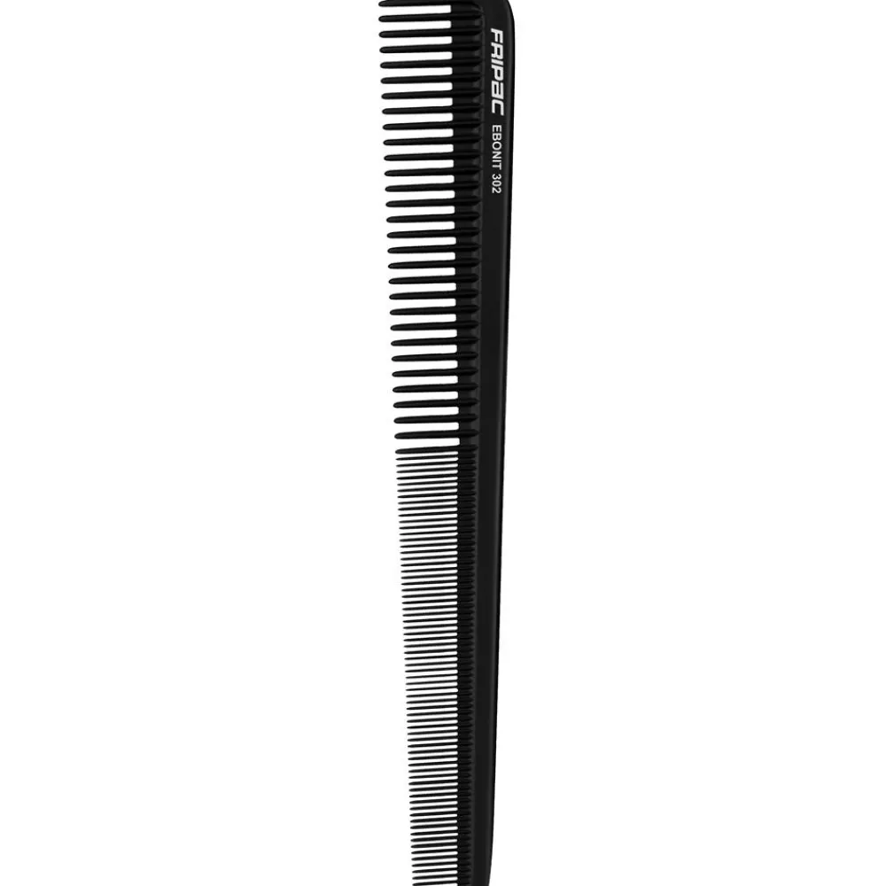 Fripac Kämme & Bürsten|Kämme^-Medis Matt Black 302 Schneidekamm Schräg 18,5 cm