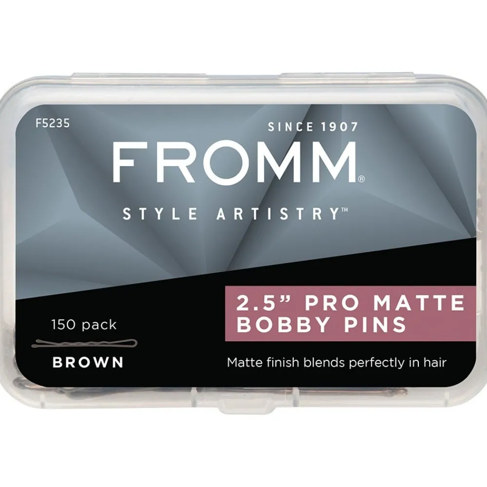 Essentials Haarklemmen Braun 2.5 Inch 150 Stück-Fromm Best