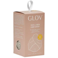 100% Linen Hair Wrap - Brown-GLOV Clearance