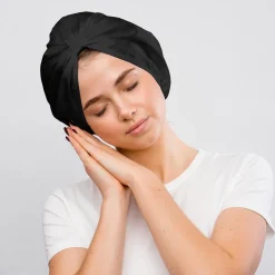 Anti-Frizz Satin Hair Bonnet - Black-GLOV Discount