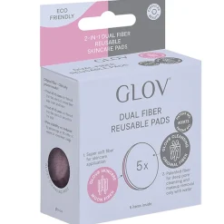 GLOV Gesicht^2-In-1 Dual Fiber Reusable Skincare Pads