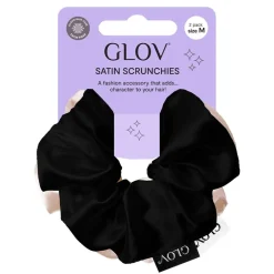 GLOV Haarschmuck|Scrunchies 2 Pack M - Champagne & Black