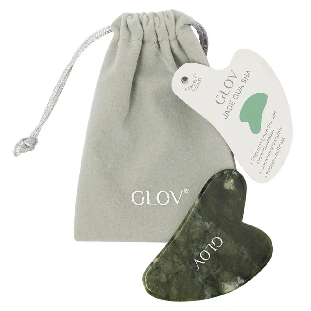 GLOV Gesicht^Stone Green Jade Gua Sha