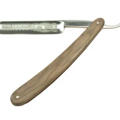 Rasiermesser, Olivenholz-Golddachs