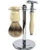 Golddachs Rasur^Rasierset elfenbein/silber
