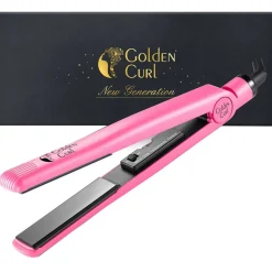 Golden Curl Glätteisen|Glätteisen|Tourmaline Glätteisen (Pink)