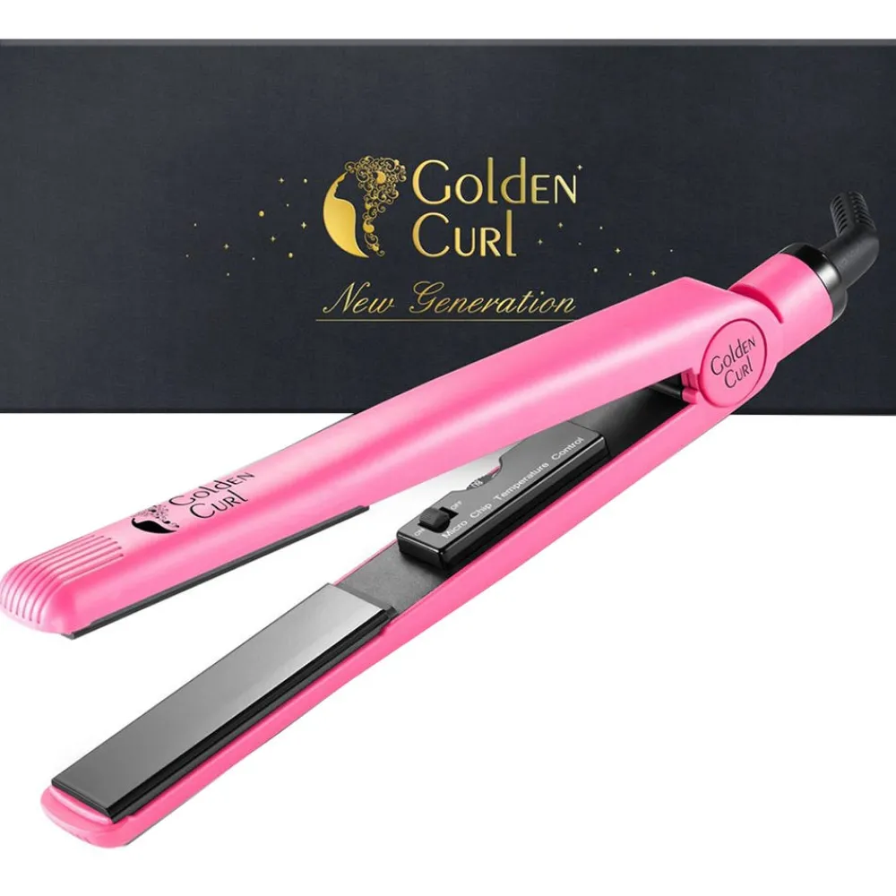 Golden Curl Glätteisen|Glätteisen|Tourmaline Glätteisen (Pink)