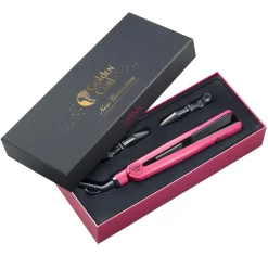 Golden Curl Glätteisen|Glätteisen|Tourmaline Glätteisen (Pink)