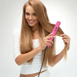 Golden Curl Glätteisen|Glätteisen|Tourmaline Glätteisen (Pink)