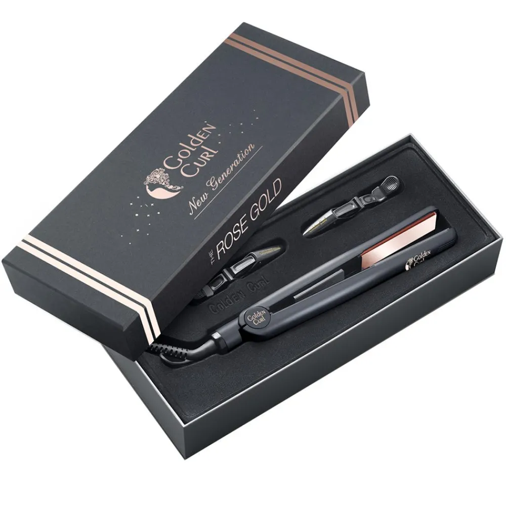 Golden Curl Glätteisen|Glätteisen^Tourmaline/Titanium Glätteisen (Rose Gold)