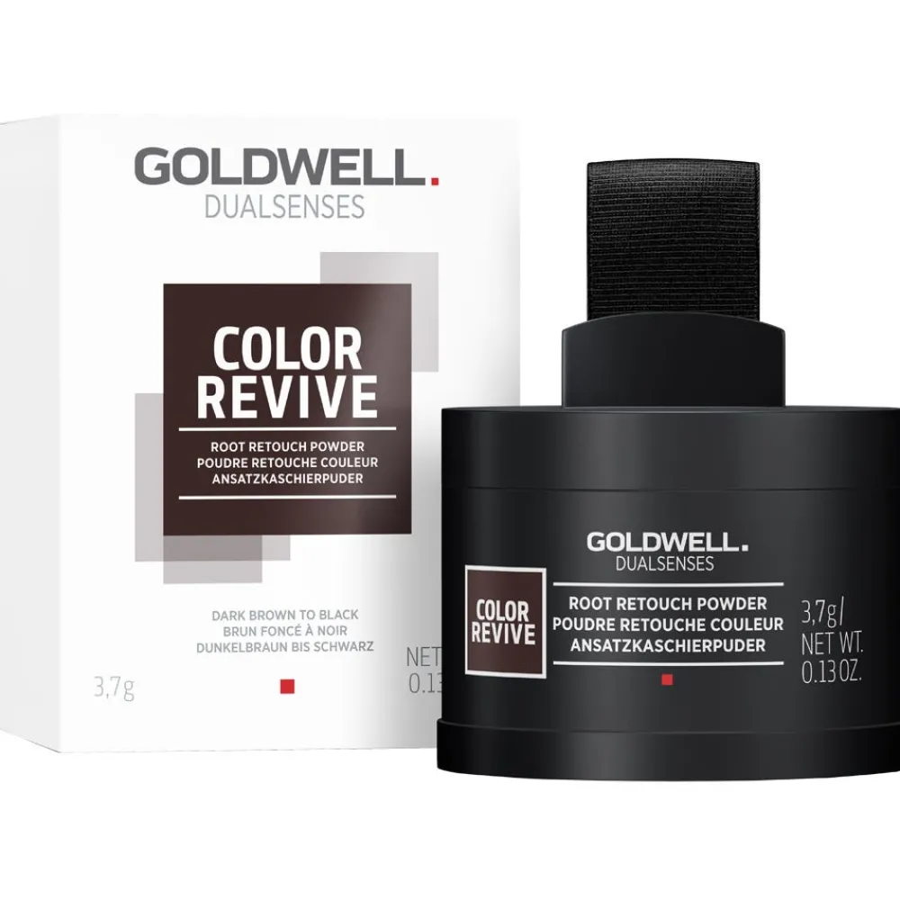 Goldwell Haarverdichtung|Dualsenses Color Revive Ansatzpuder Dunkelbraun bis Schwarz 3,7 g