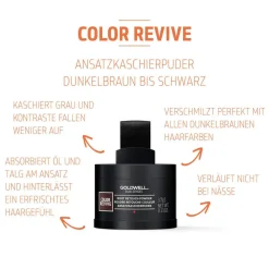 Goldwell Haarverdichtung|Dualsenses Color Revive Ansatzpuder Dunkelbraun bis Schwarz 3,7 g