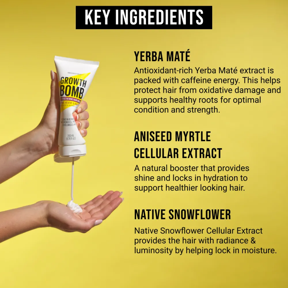 Growth Bomb Haarausfall| Haarkur|Hair Growth Strengthening Mask 175 ml