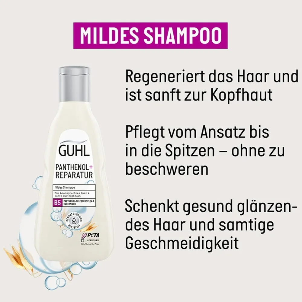 Guhl Hagel Nature| Shampoo^Panthenol + Reparatur Mildes Shampoo 250 ml