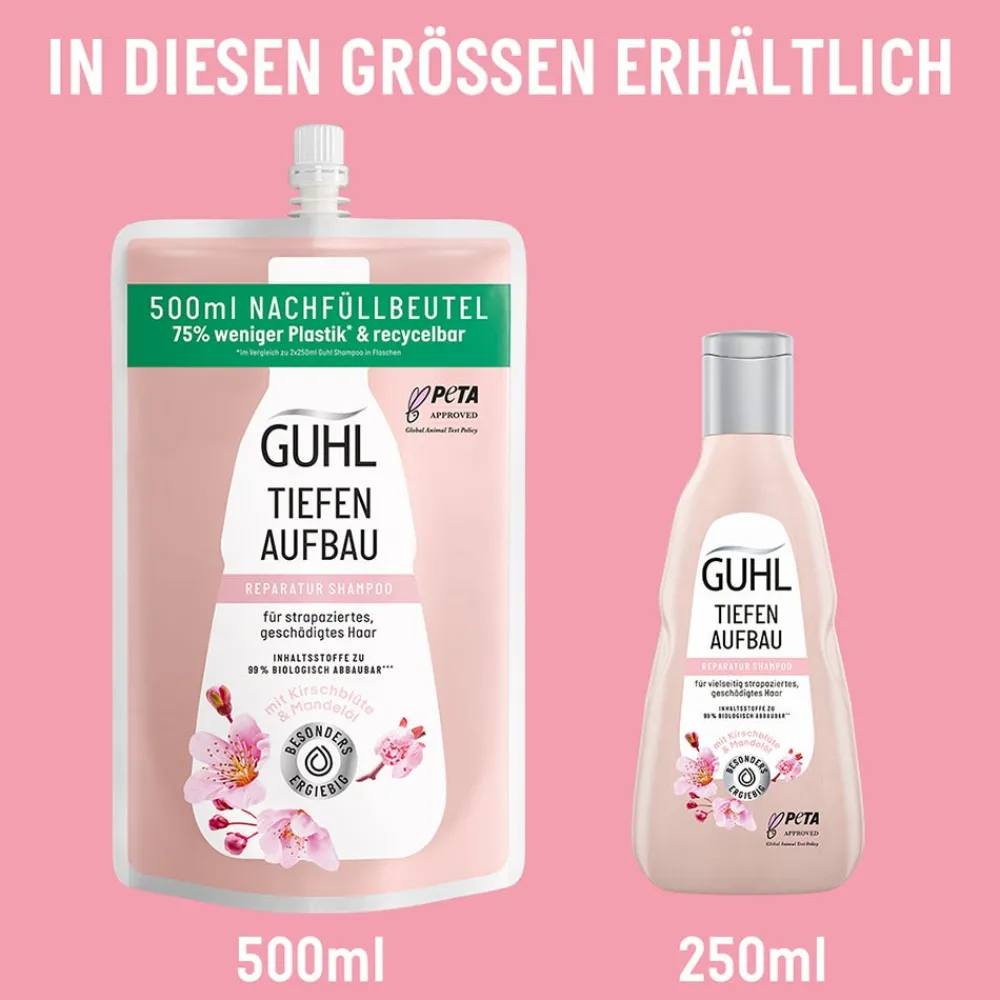 Tiefenaufbau Shampoo Nachfüllbeutel 500 ml-Guhl Clearance