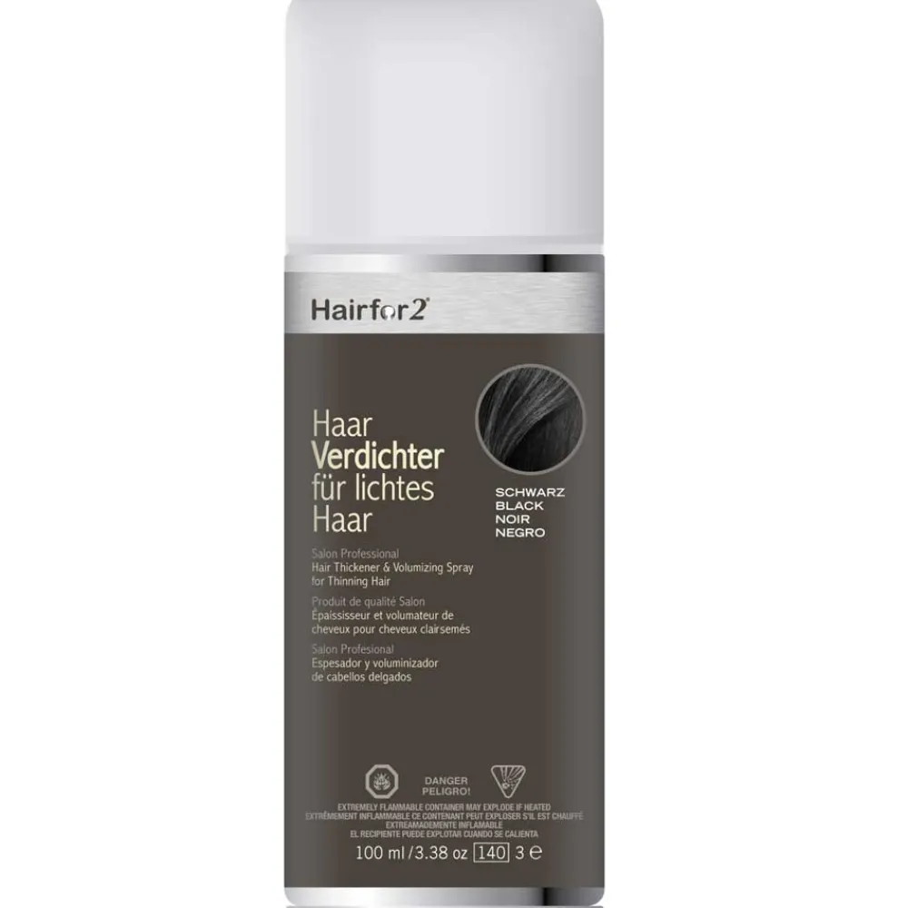 Hairfor2 Haarausfall & Spezialpflege|Haarverdichtung|Haarauffüller Schwarz 100 ml