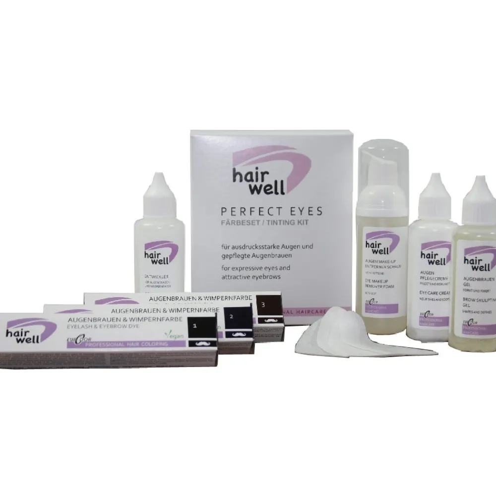 Hairwell Augenbrauen- & Wimpernfarbe^Perfect Eyes Set