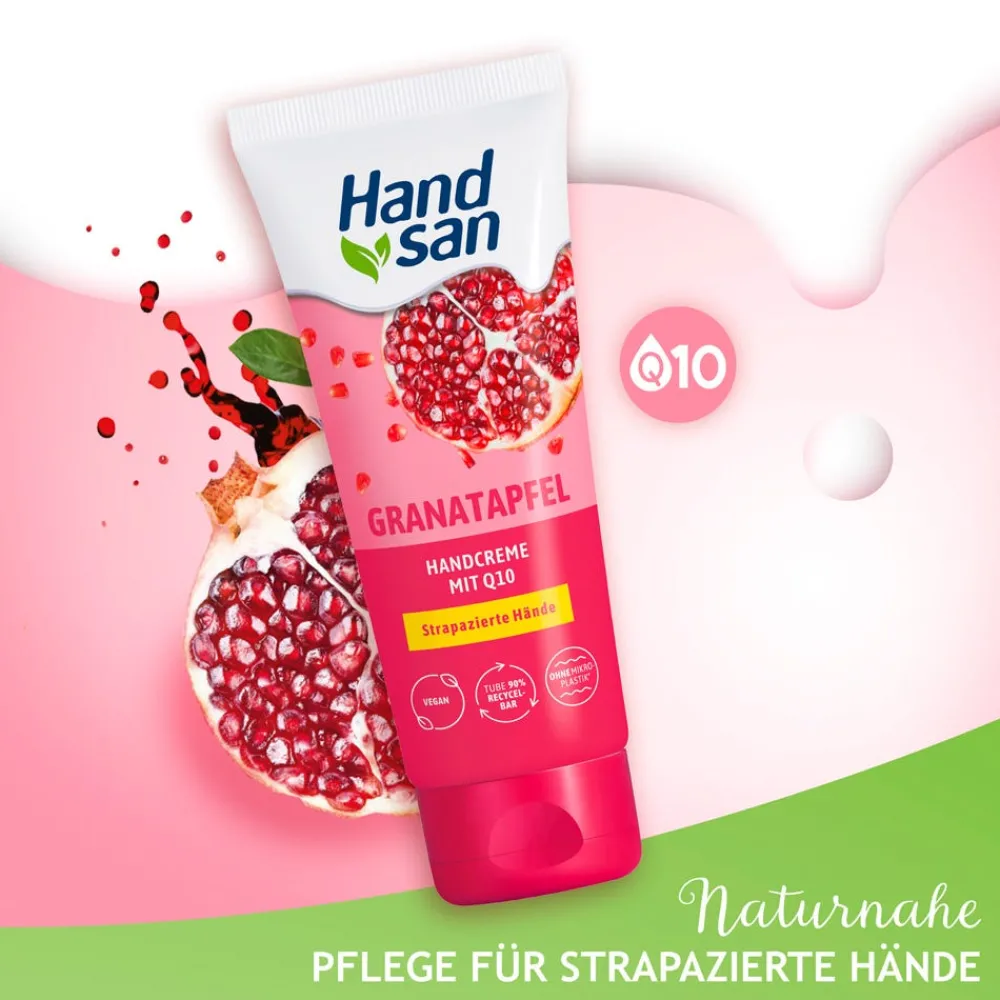 Handsan Hand & Fuß|Granatapfel Handcreme mit Q10 90 ml