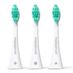Happybrush Zahnpflege|Hagel Nature^Aufsteckbürsten V3+ (white) 3 Stück