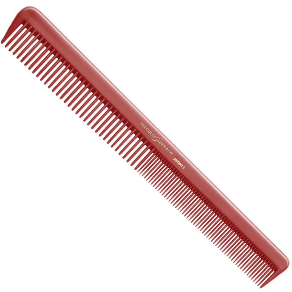 Hercules Sägemann Kämme & Bürsten|Kämme|Carbon Kamm HS C6 Rot 7 Zoll