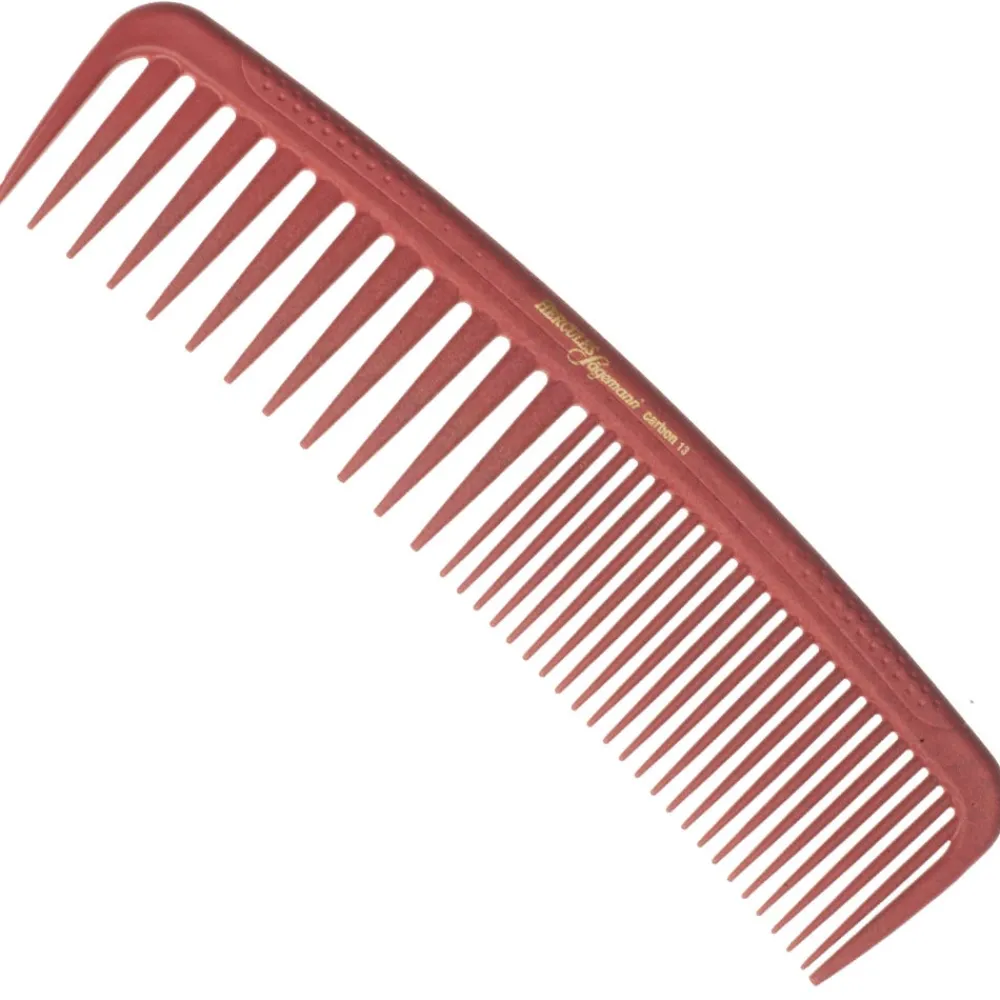 Hercules Sägemann Kämme & Bürsten|Kämme^Carbon Kamm HS C13 Rot 7,5 Zoll