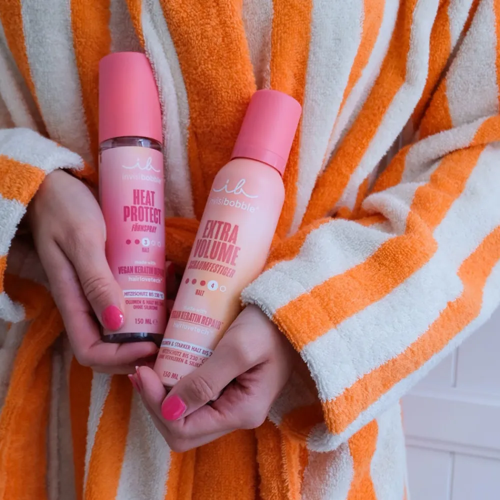 Invisibobble Haarspray & Haarlack|Hair Styling Heat Protect Föhnspray 150 ml