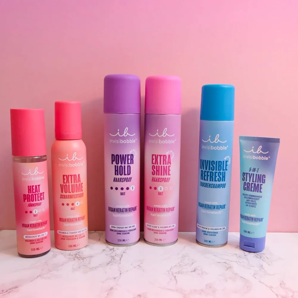 Invisibobble Haarspray & Haarlack|Hair Styling Heat Protect Föhnspray 150 ml