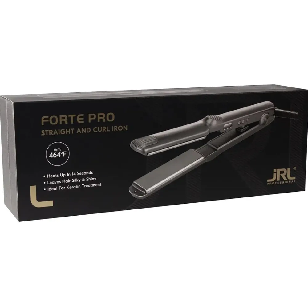 JRL Professional Glätteisen|Glätteisen|Midnight Shine Curl und Glätteisen 4 x 10.5 cm