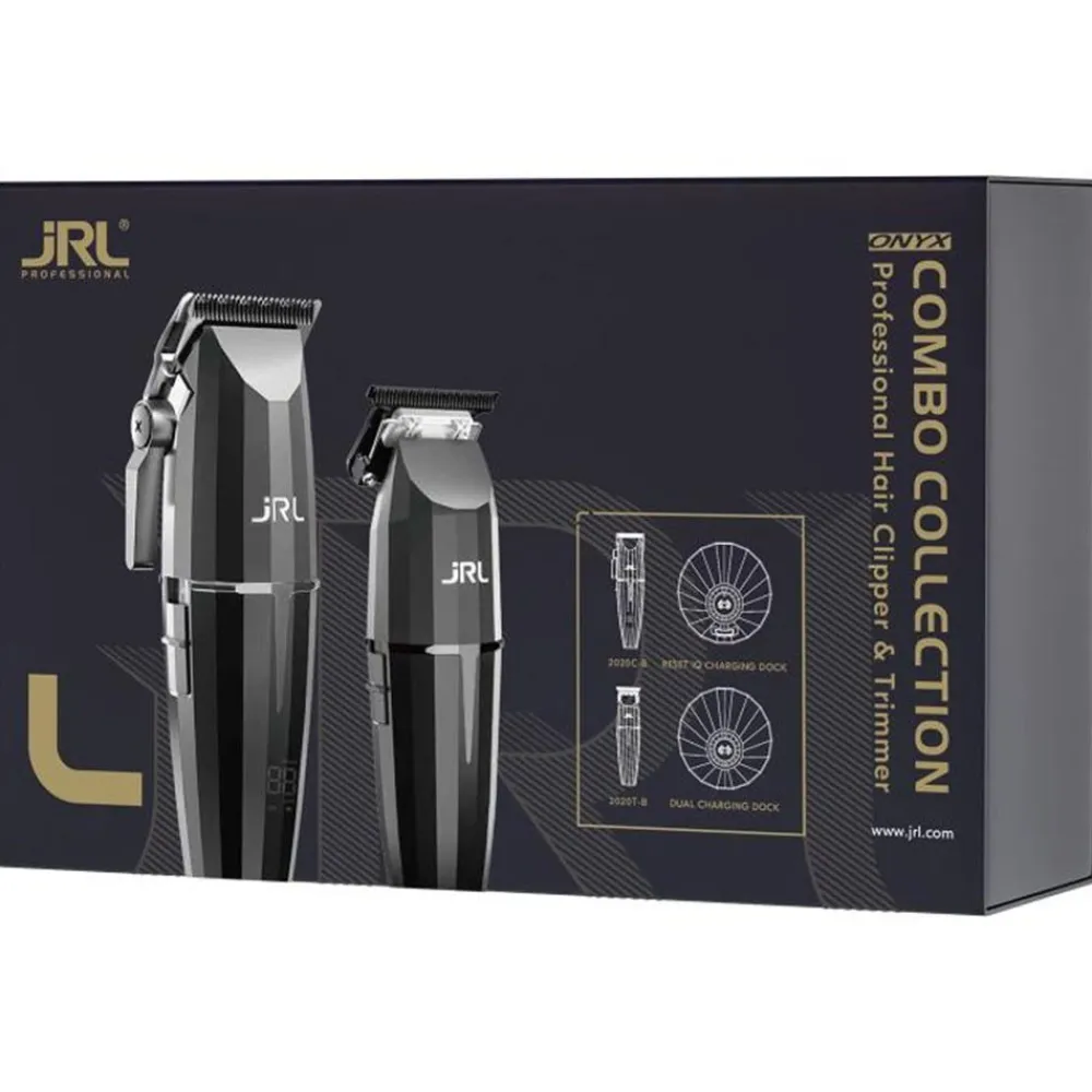 JRL Professional Haarschneider & Trimmer|Haarschneider & Trimmer|Onyx Collection Combo Kit Schwarz