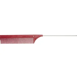 JRL Professional Kämme & Bürsten|Kämme|Pin Tail Comb 8.8" red
