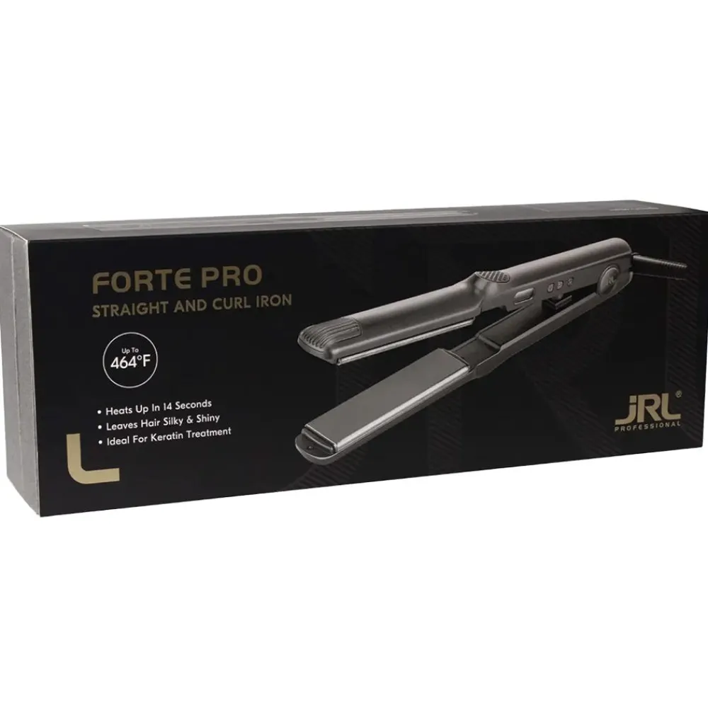 JRL Professional Glätteisen|Glätteisen|Straight & Curl Iron 9 cm x 2,14 cm