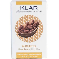Klar Seifen Hagel Nature|Hand & Fuß^Klar's Kakaobutterseife 100 g