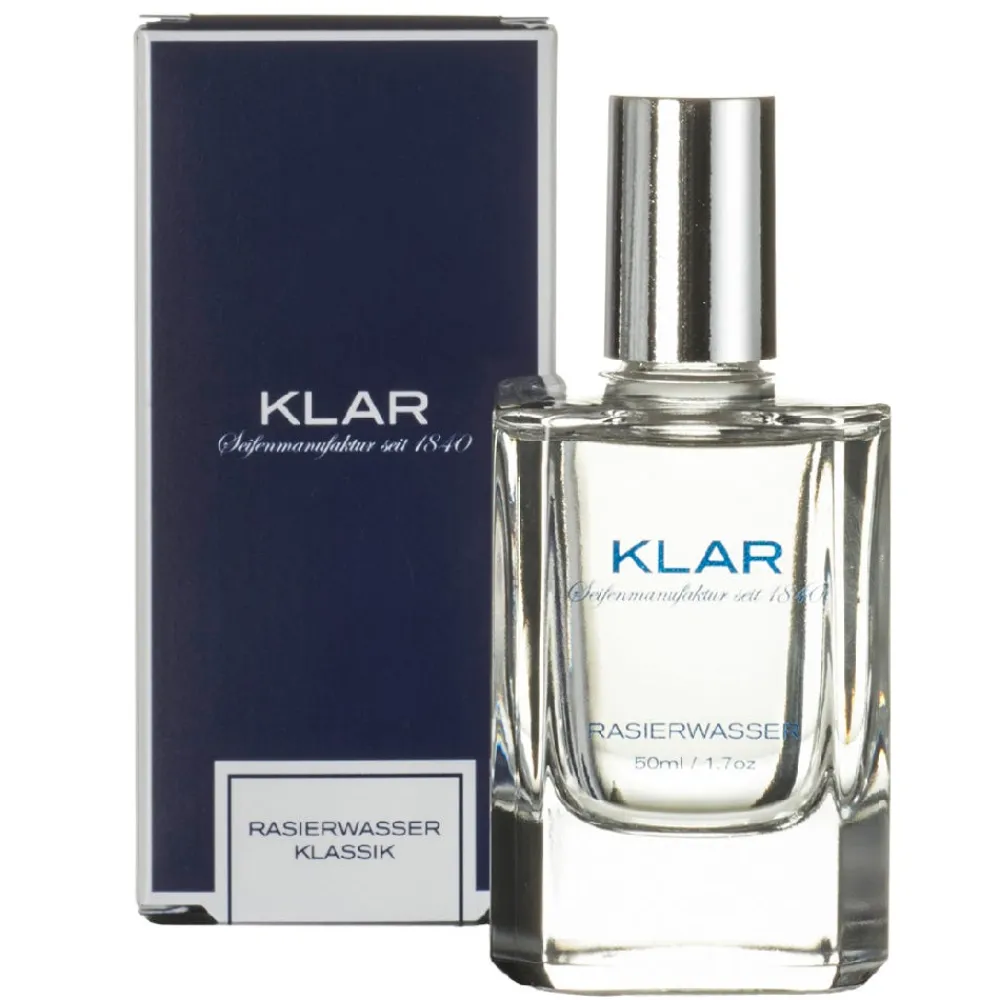 Klar Seifen Rasur|Hagel Nature|Klar's Rasierwasser Klassik 50 ml