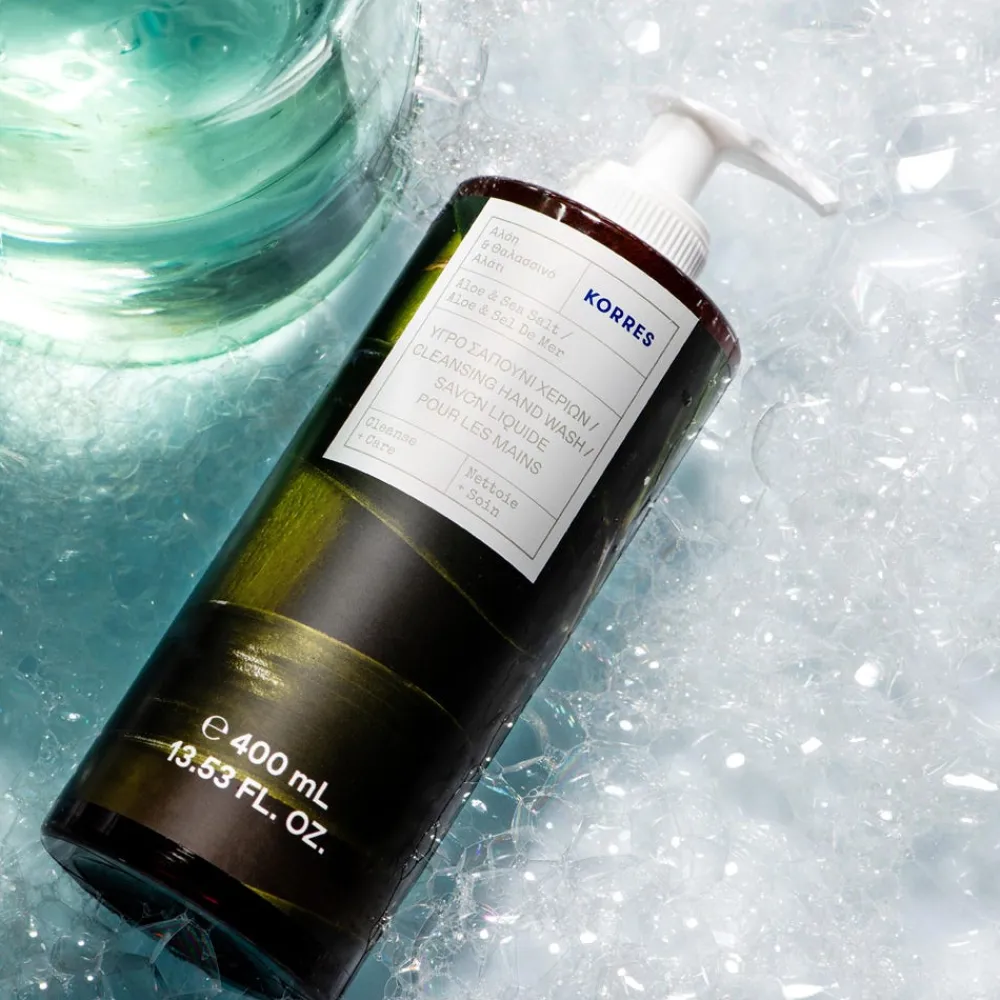 Korres Hagel Nature|Hand & Fuß|Aloe & Sea Salt flüssige Handseife 400 ml