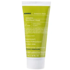Korres Hagel Nature|Gesicht|SANTORINI GRAPE Hautverfeinernde Maske mit Vulkansand 70 ml