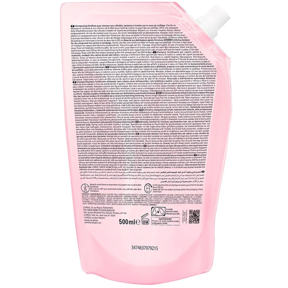 Kérastase Genesis Bain Hydra-Fortifant Refill Pouch 500 ml-Kerastase Hot