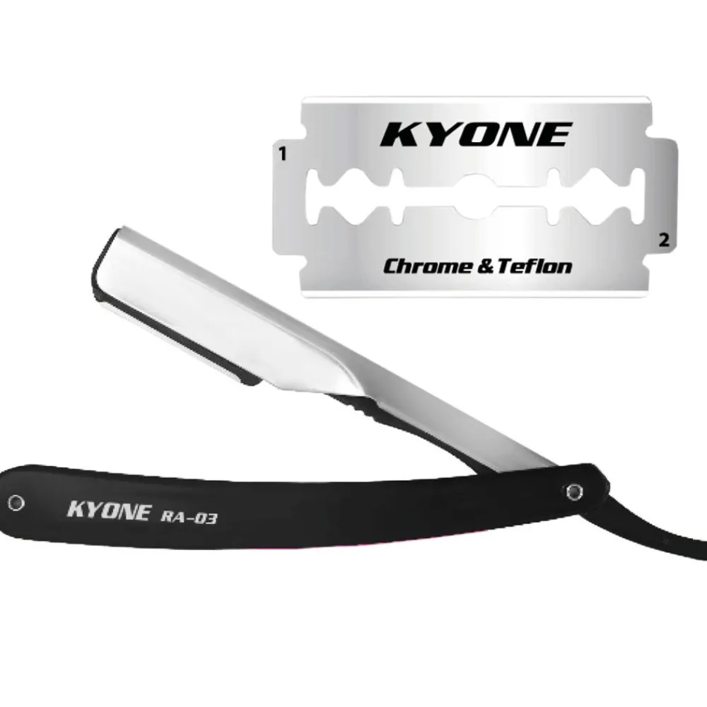 KYONE Rasiermesser|DE Klingen 200 Stk. + RA-03 Set
