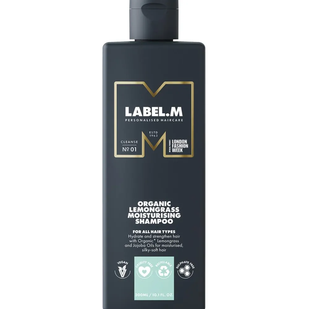 Organic Lemongrass Moisturising Shampoo 300 ml-label.m Sale