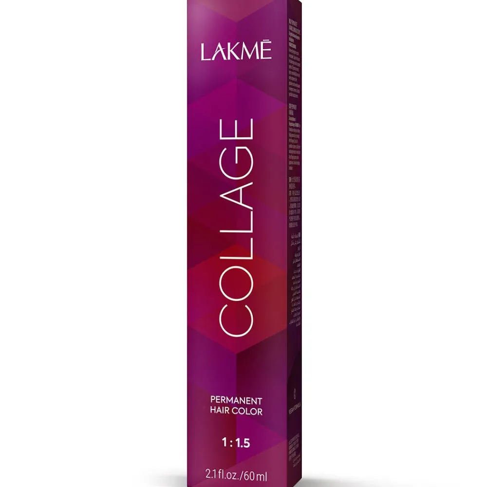 Lakme Haarfarbe|Lakmé Permanente Haarfarbe Collage 5/30 Hellbraun Gold 60 ml