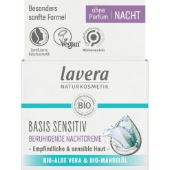 Basis Sensitiv Beruhigende Nachtcreme 50 ml-Lavera