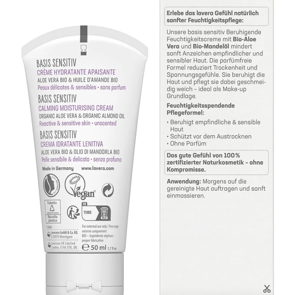 Lavera Hagel Nature|Gesicht^Basis Sensitiv Beruhigende Feuchtigkeitscreme 50 ml