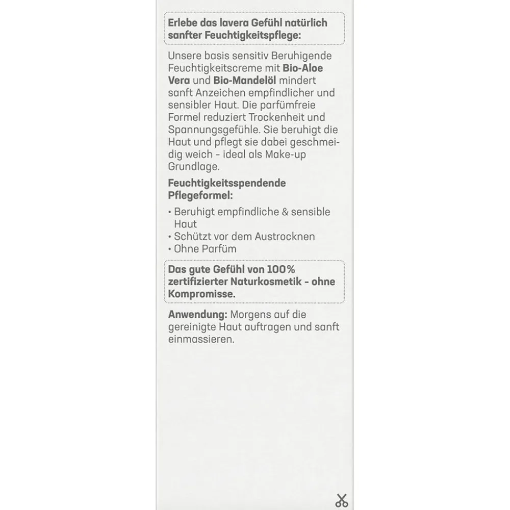 Lavera Hagel Nature|Gesicht^Basis Sensitiv Beruhigende Feuchtigkeitscreme 50 ml