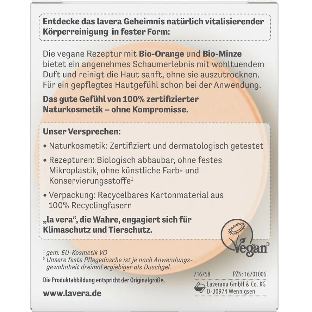 Feste Pflegedusche High Vitality 50 g-Lavera Hot